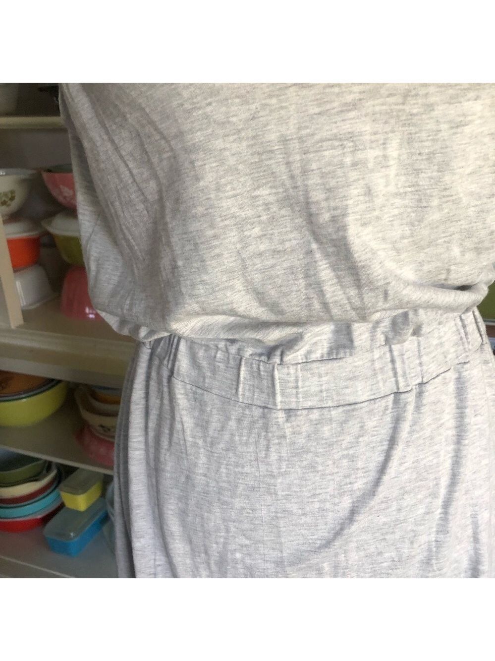 Athleta Heather Gray Dress w/ Criss Cross Back - Size Small - Picture 5 of 16
